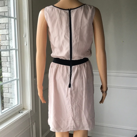 ANN TAYLOR Silk sleeveless ruffle Dress - Picture 3 of 5